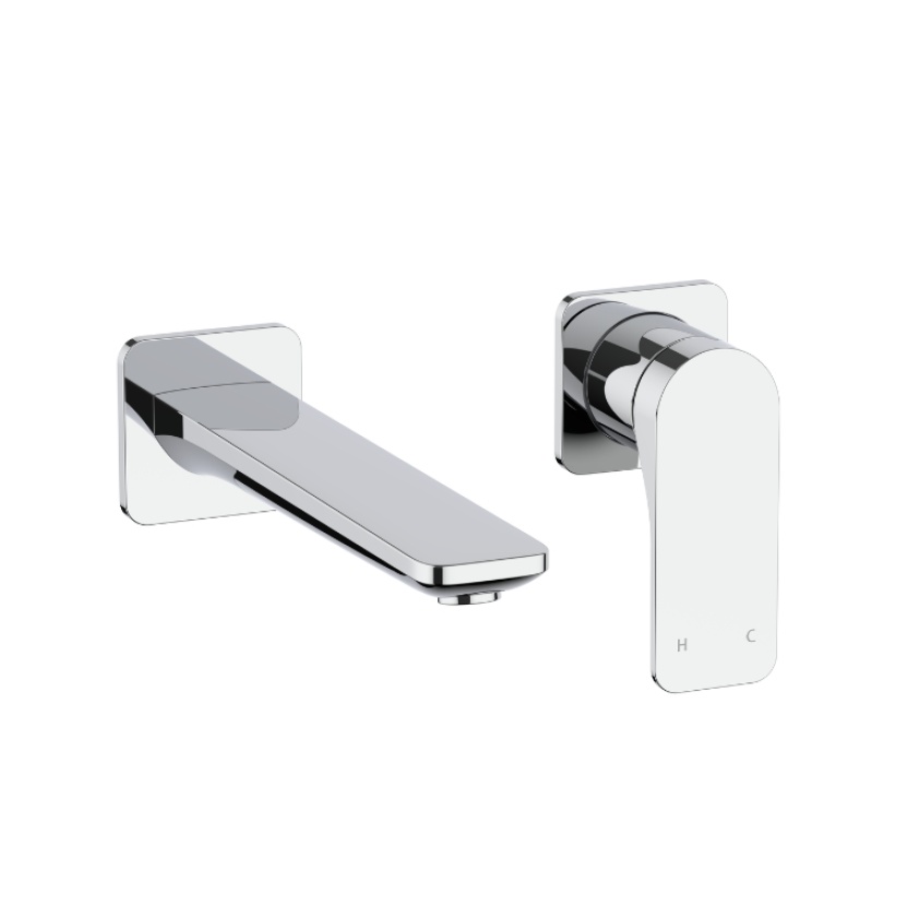 Product Cut out image of the Crosswater Fuse Chrome Basin 2 Hole Set